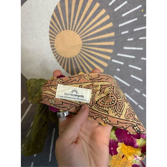 Free People Curried Myrrh Ava Soft Floral Headband - Picture 5 of 5
